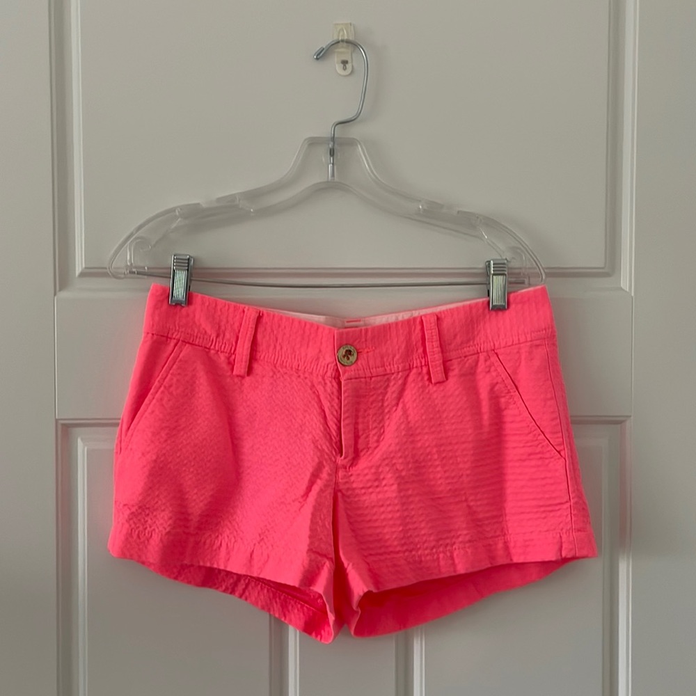 Lily Pulitzer hot pink shorts. Size 4